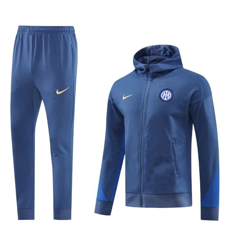 AAA(Thailand) Inter Milan 24/25 Dark Blue Soccer Tracksuit 02