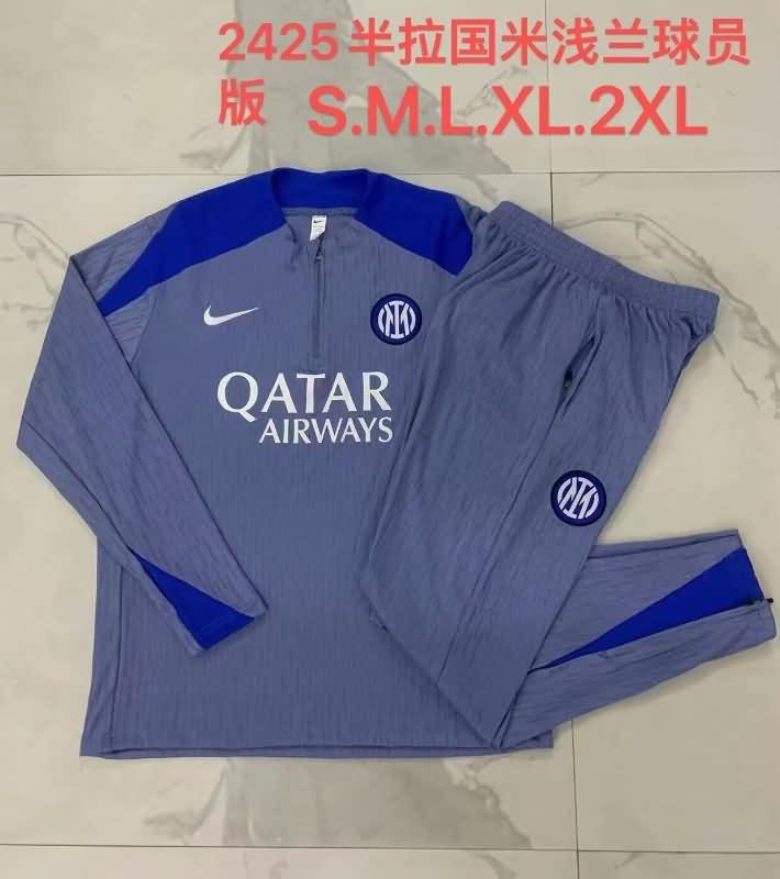 AAA(Thailand) Inter Milan 24/25 Grey Soccer Tracksuit 02