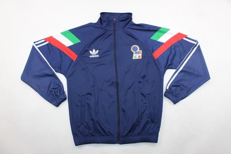 AAA(Thailand) Italy 2024 Dark Blue Soccer Tracksuit 04