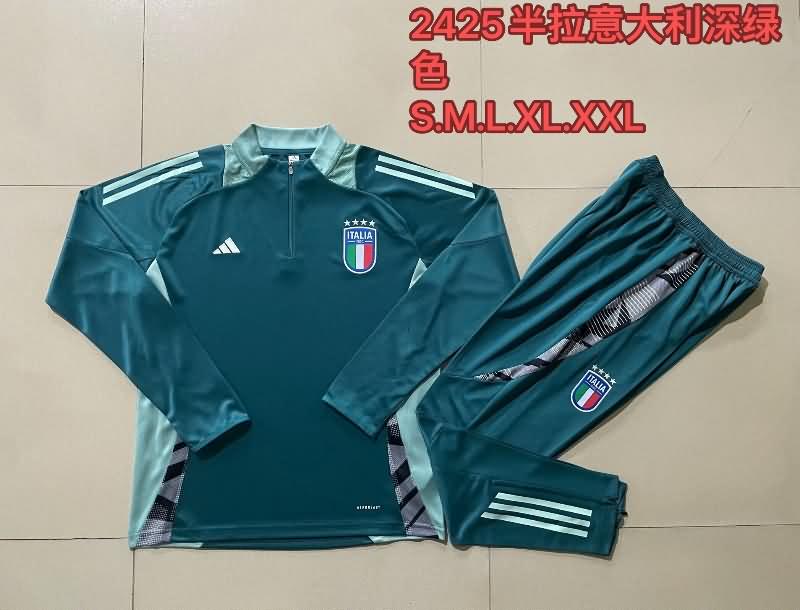 AAA(Thailand) Italy 2024 Green Soccer Tracksuit