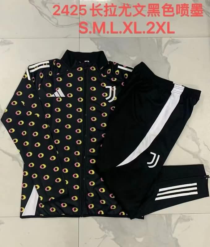 AAA(Thailand) Juventus 24/25 Black Soccer Tracksuit