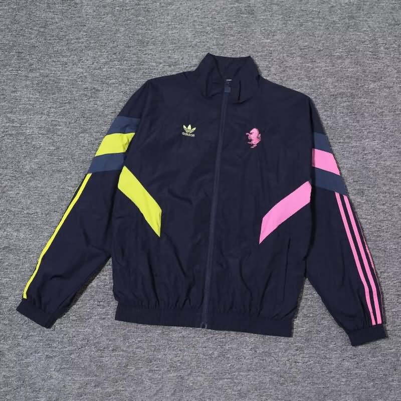 AAA(Thailand) Juventus 24/25 Dark Blue Soccer Windbreaker Tracksuit