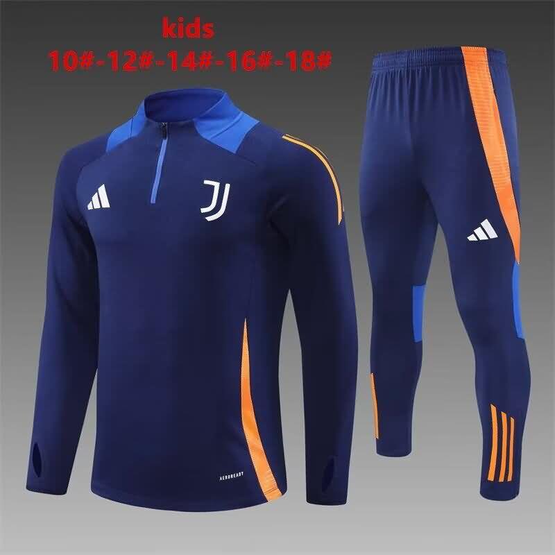 Juventus 24/25 Kids Dark Blue Soccer Tracksuit