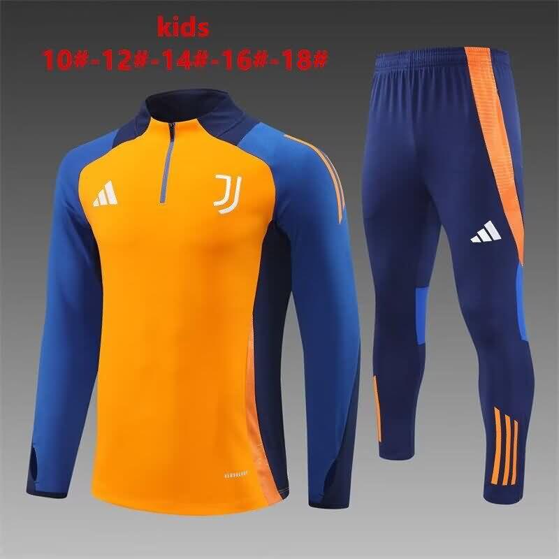 Juventus 24/25 Kids Orange Soccer Tracksuit