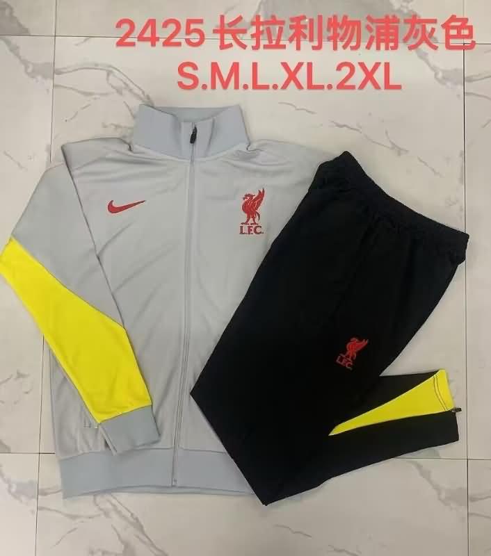 AAA(Thailand) Liverpool 24/25 Grey Soccer Tracksuit