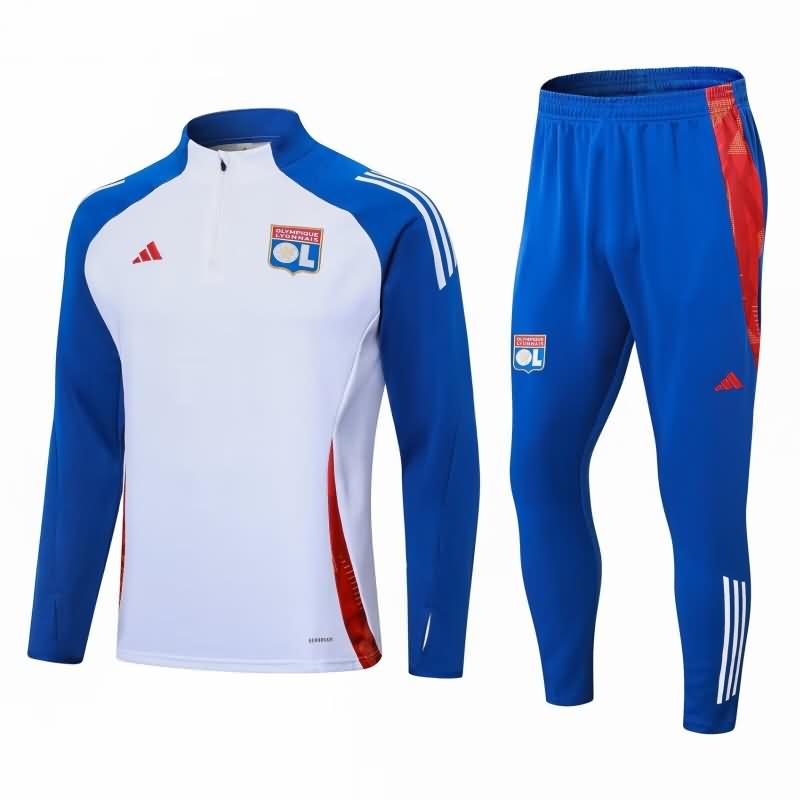 AAA(Thailand) Lyon 24/25 White Soccer Tracksuit