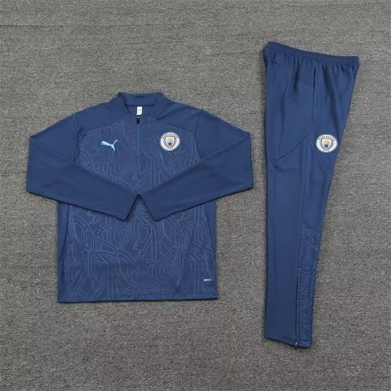 AAA(Thailand) Manchester City 24/25 Dark Blue Soccer Tracksuit