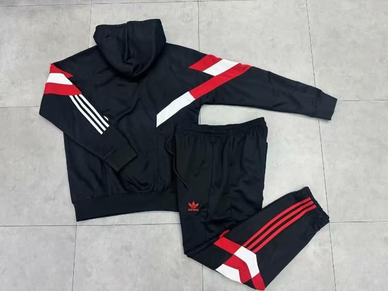 AAA(Thailand) Manchester United 24/25 Black Soccer Tracksuit 07