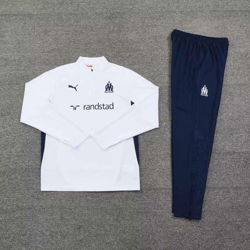 AAA(Thailand) Marseilles 24/25 White Soccer Tracksuit