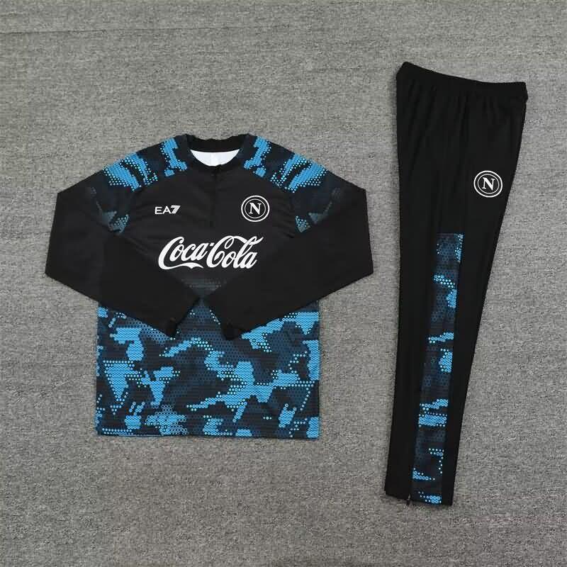 AAA(Thailand) Napoli 24/25 Black Soccer Tracksuit