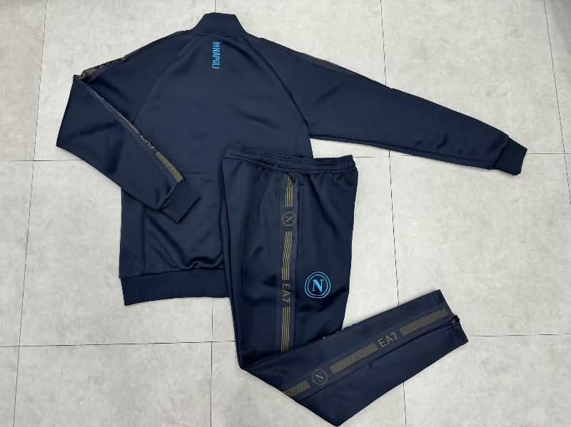 AAA(Thailand) Napoli 24/25 Dark Blue Soccer Tracksuit