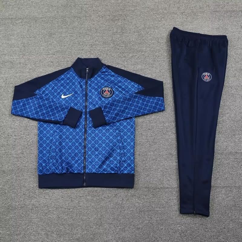 AAA(Thailand) PSG 24/25 Blue Soccer Tracksuit 02