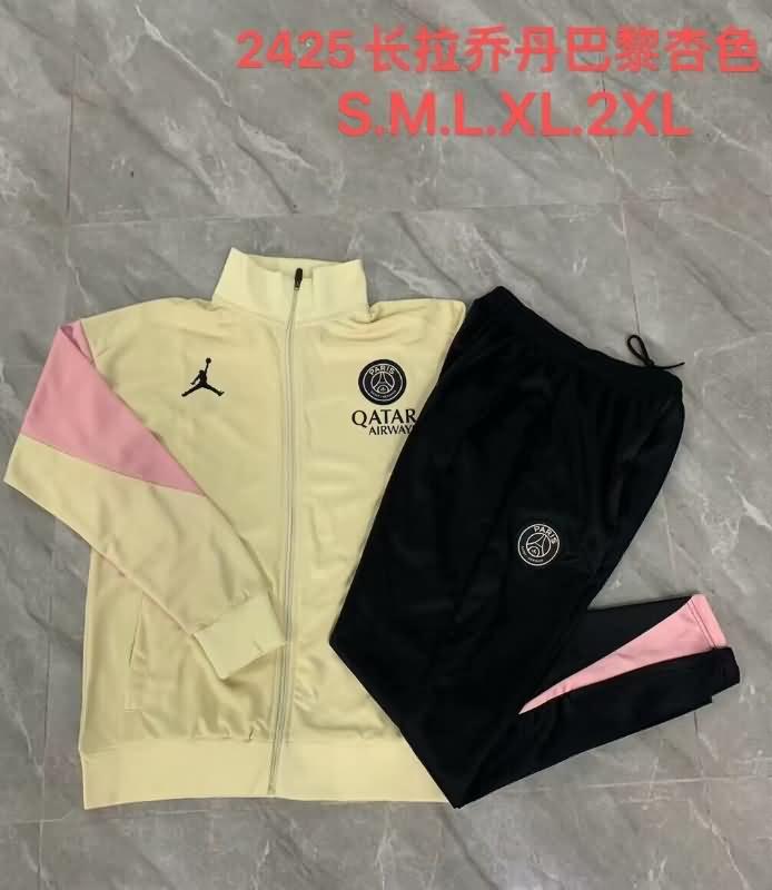 AAA(Thailand) PSG 24/25 Gold Soccer Tracksuit