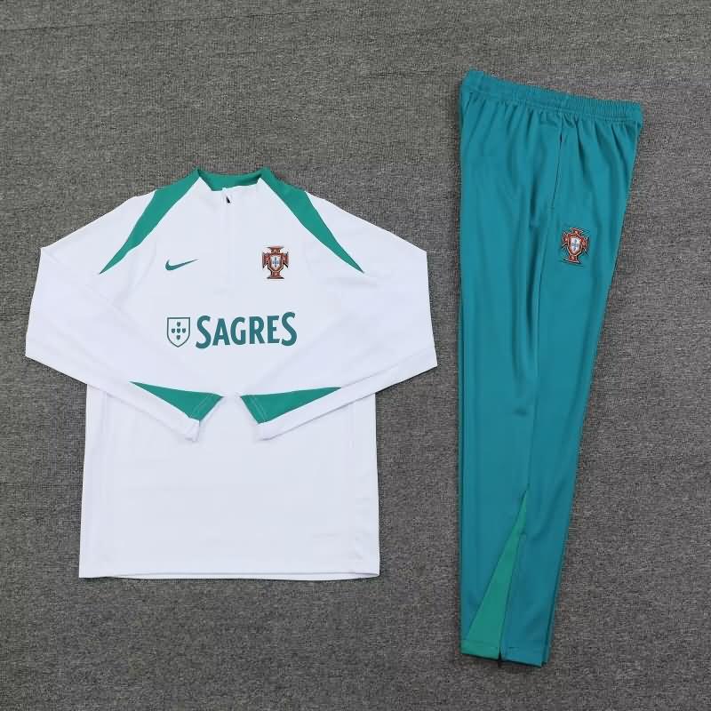 AAA(Thailand) Portugal 2024 White Soccer Tracksuit