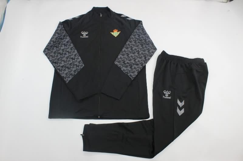 AAA(Thailand) Real Betis 24/25 Black Soccer Tracksuit