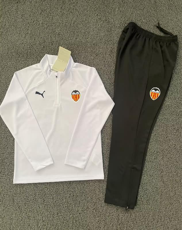 AAA(Thailand) Valencia 24/25 White Soccer Tracksuit