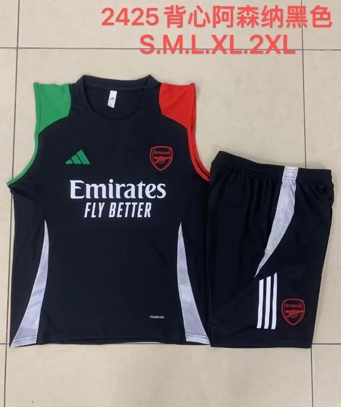 AAA(Thailand) Arsenal 24/25 Black Soccer Training Sets 02