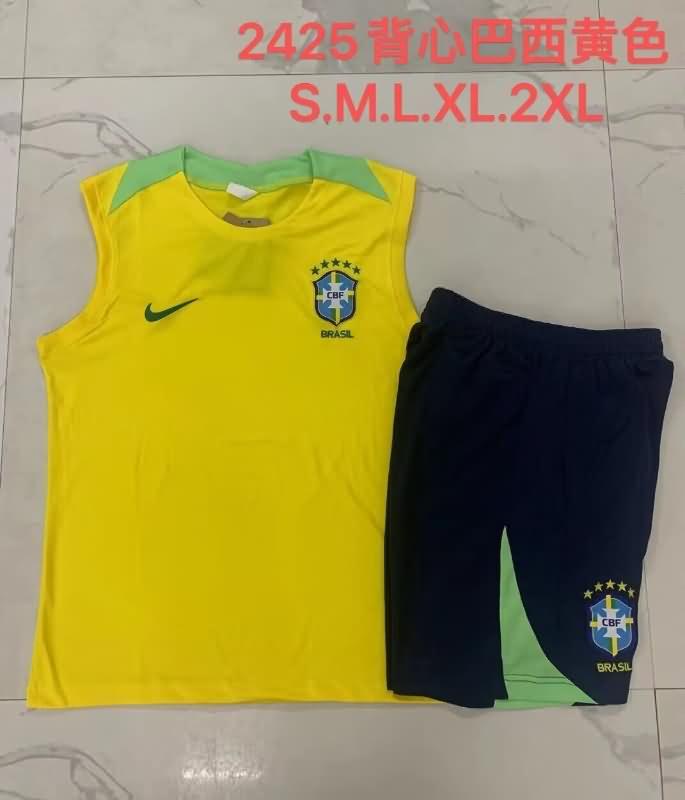 AAA(Thailand) Brazil 2024 Yellow Soccer Training Sets