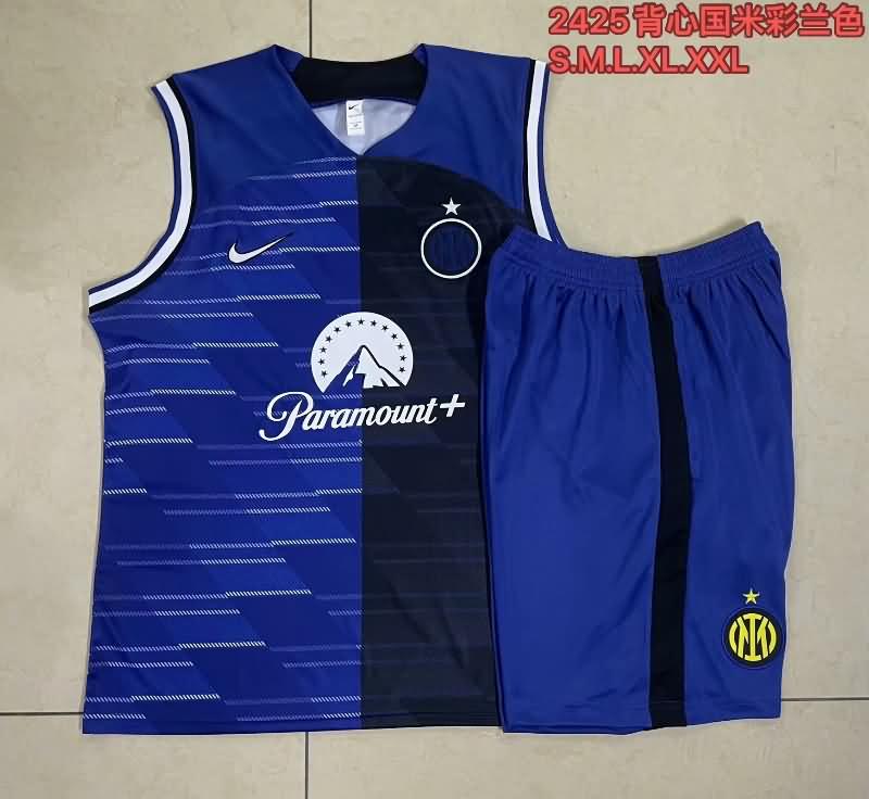 AAA(Thailand) Inter Milan 24/25 Dark Blue Soccer Training Sets