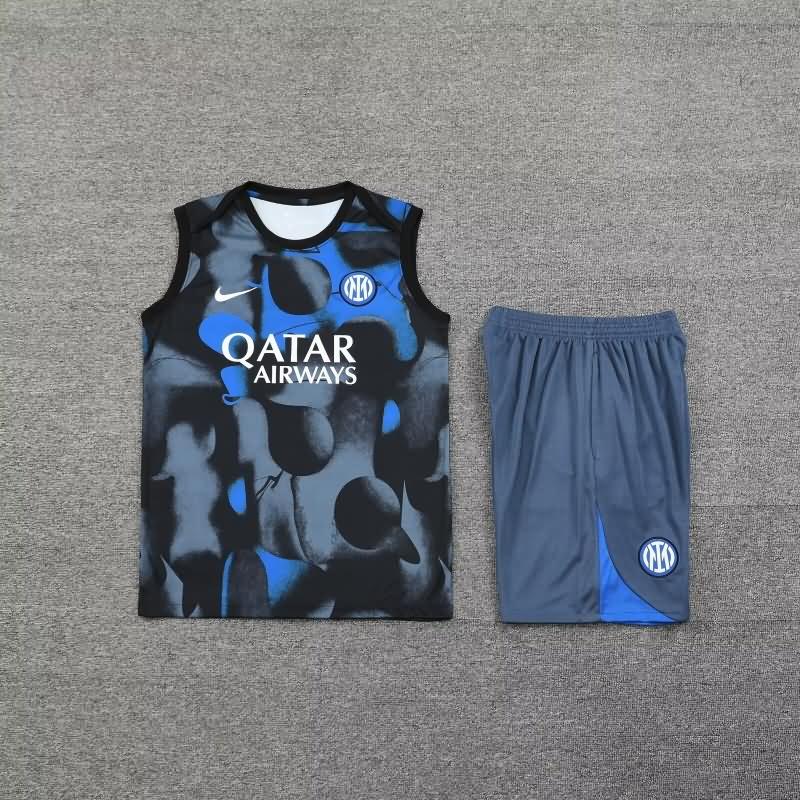 AAA(Thailand) Inter Milan 24/25 Grey Soccer Training Sets 02