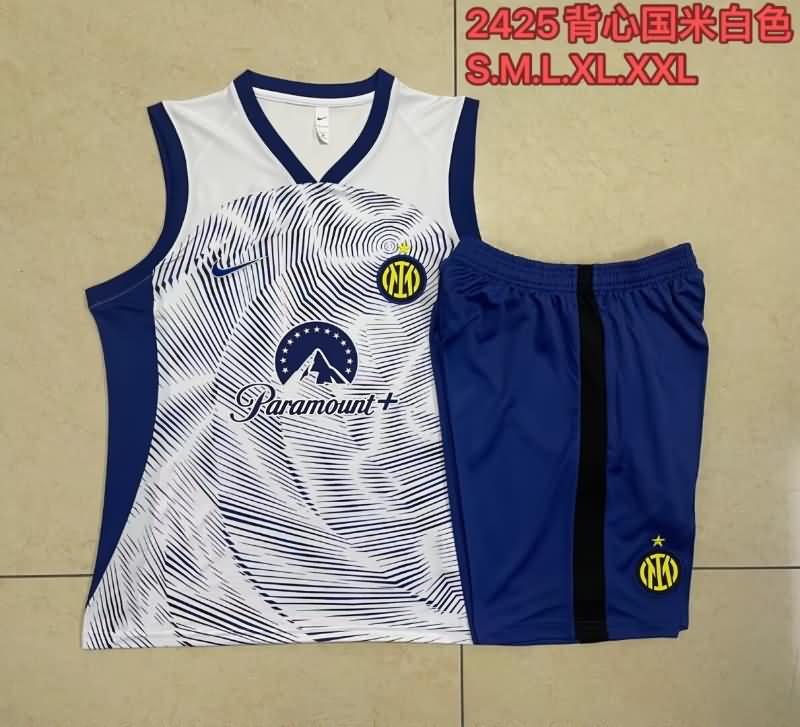 AAA(Thailand) Inter Milan 24/25 White Soccer Training Sets