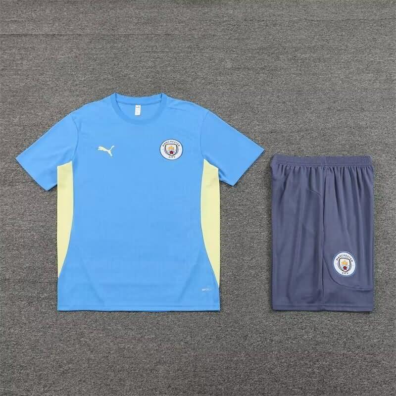 AAA(Thailand) Manchester City 24/25 Blue Soccer Training Sets 02