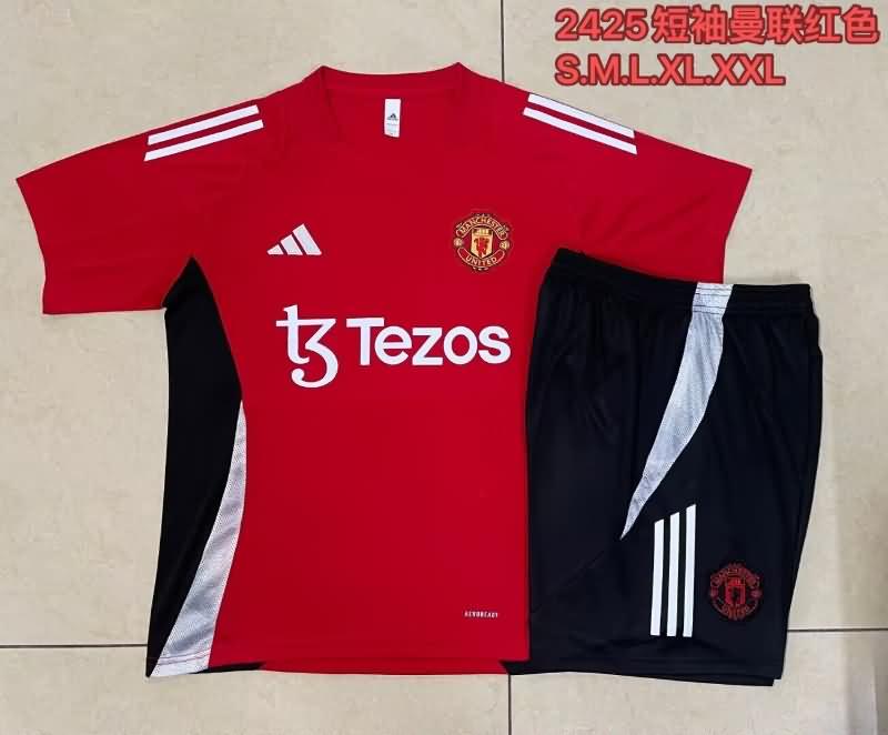 AAA(Thailand) Manchester United 24/25 Red Soccer Training Sets