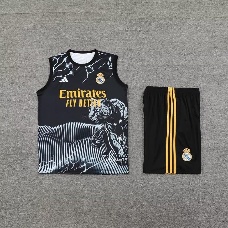 AAA(Thailand) Real Madrid 24/25 Black Soccer Training Sets 04