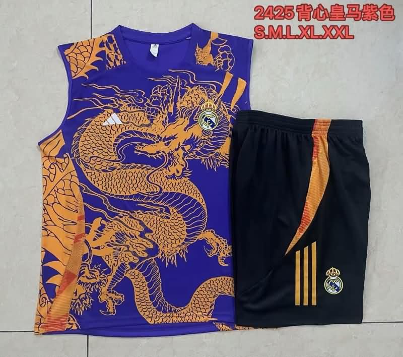 AAA(Thailand) Real Madrid 24/25 Purples Soccer Training Sets