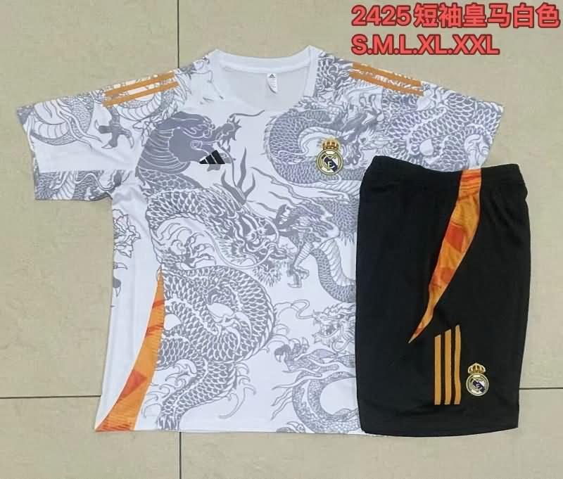 AAA(Thailand) Real Madrid 24/25 White Soccer Training Sets 03