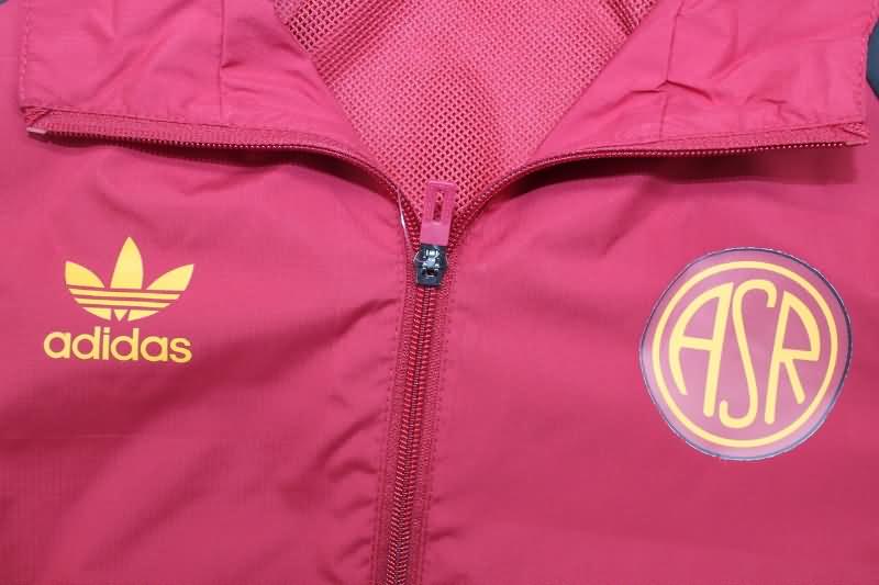 AAA(Thailand) AS Roma 24/25 Red Soccer Windbreaker