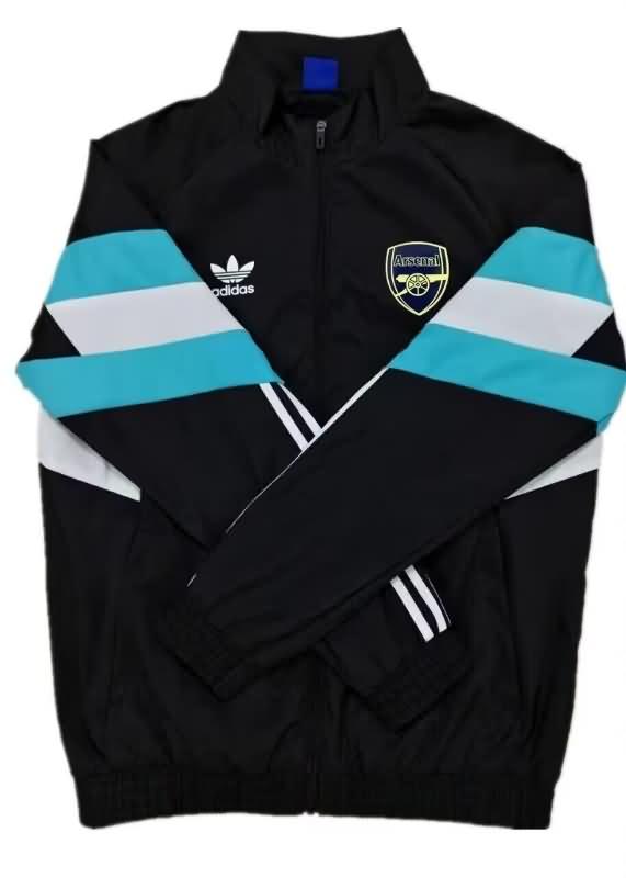 AAA(Thailand) Arsenal 24/25 Black Soccer Windbreaker 02