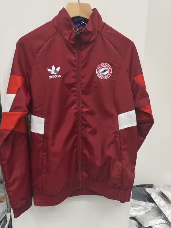 AAA(Thailand) Bayern Munich 24/25 Red Soccer Windbreaker