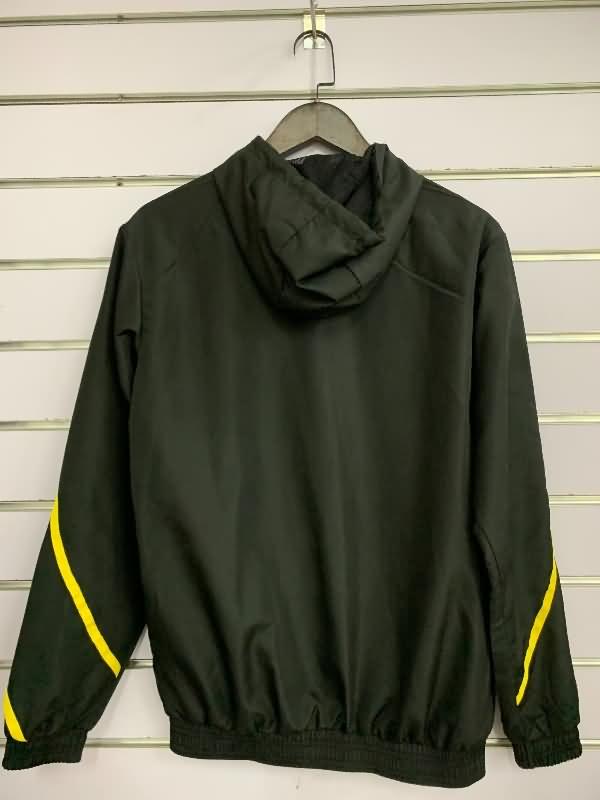 AAA(Thailand) Dortmund 24/25 Black Soccer Windbreaker