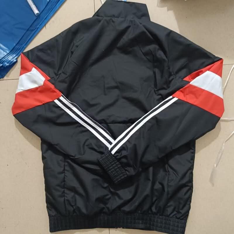 AAA(Thailand) Flamenco 2024 Black Soccer Windbreaker 03