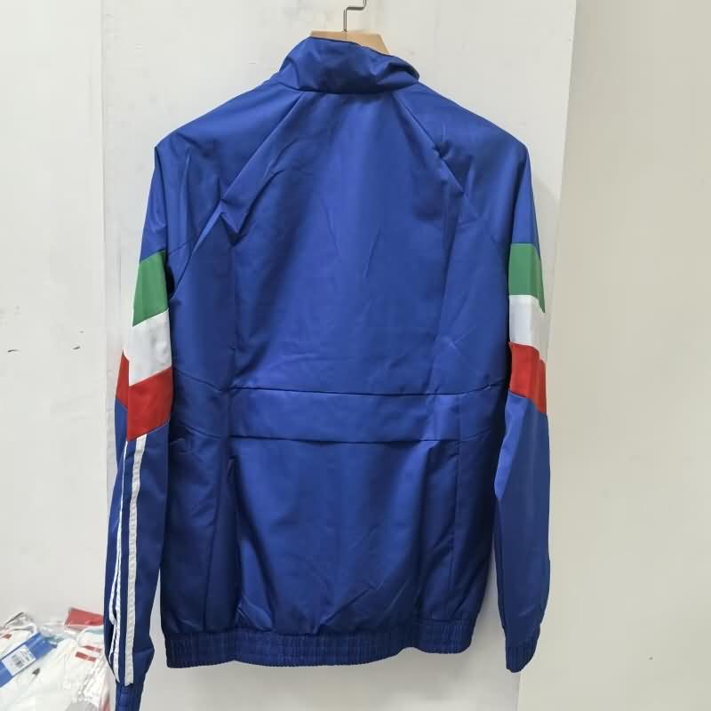 AAA(Thailand) Italy 2024 Blue Soccer Windbreaker