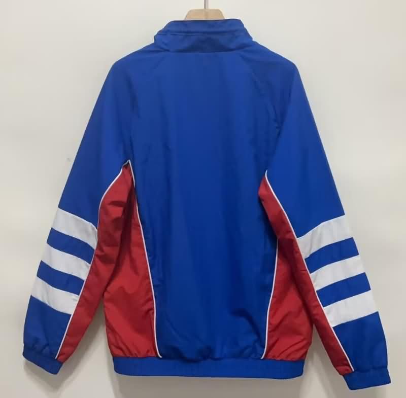 AAA(Thailand) Lyon 24/25 Blue Soccer Windbreaker 02