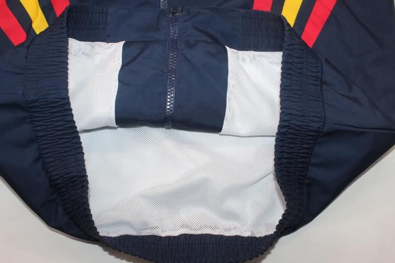 AAA(Thailand) Spain 2024 Dark Blue Soccer Windbreaker