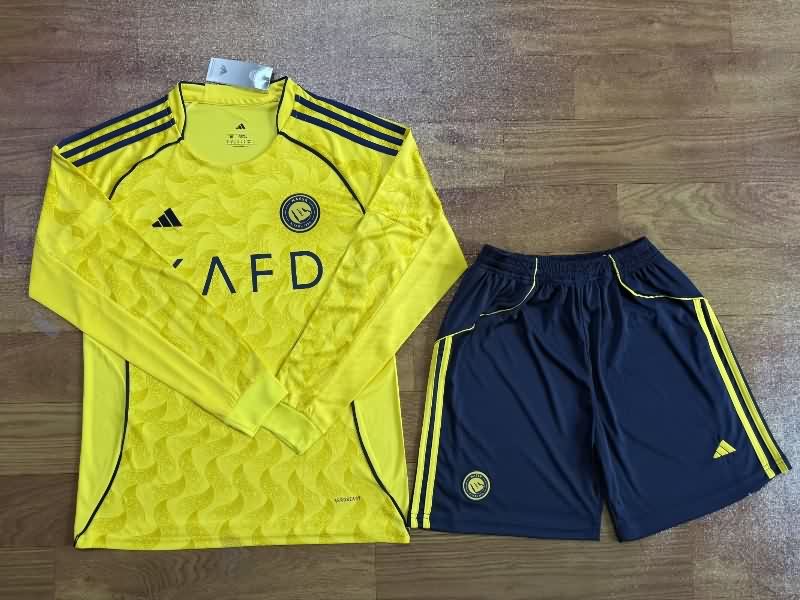 Al Nassr FC 25/26 Home Long Sleeve Soccer Jersey Al Nassr FC 25/26 Home Long Sleeve Soccer Jersey