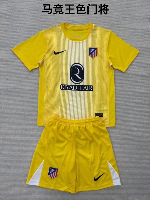 Atletico Madrid 25/26 Goalkeeper Yellow Soccer Jersey Atletico Madrid 25/26 Goalkeeper Yellow Soccer Jersey
