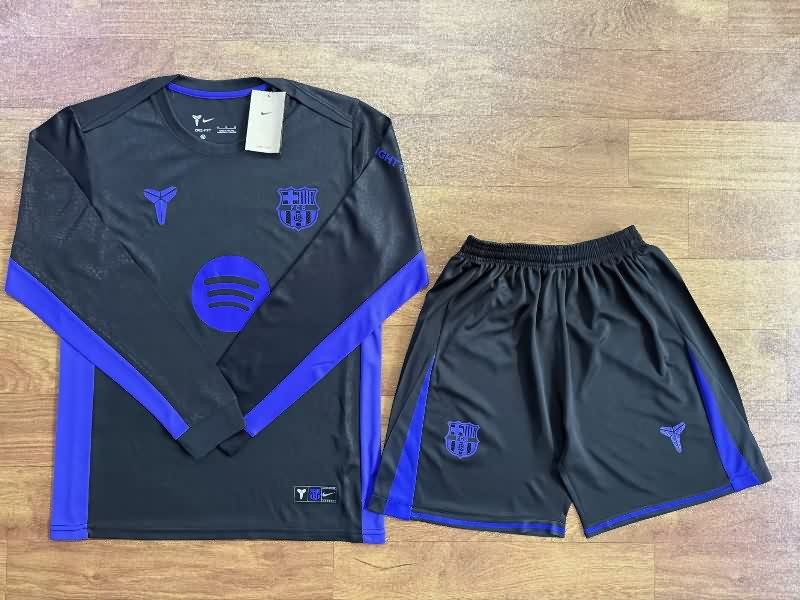 Barcelona 25/26 Black Long Sleeve Soccer Jersey Barcelona 25/26 Black Long Sleeve Soccer Jersey