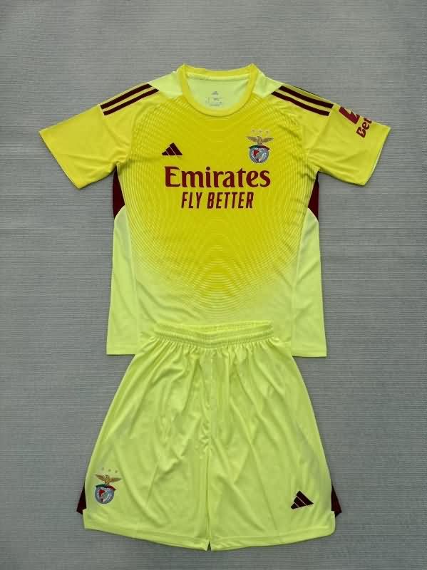 Benfica 25/26 Goalkeeper Yellow Soccer Jersey Benfica 25/26 Goalkeeper Yellow Soccer Jersey