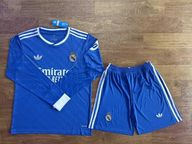 Real Madrid 25/26 Third Long Sleeve Soccer Jersey Real Madrid 25/26 Third Long Sleeve Soccer Jersey