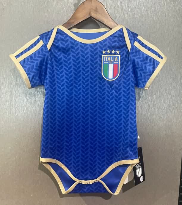 AAA(Thailand) Italy 2026 World Cup Home Baby Soccer Jerseys AAA(Thailand) Italy 2026 World Cup Home Baby Soccer Jerseys