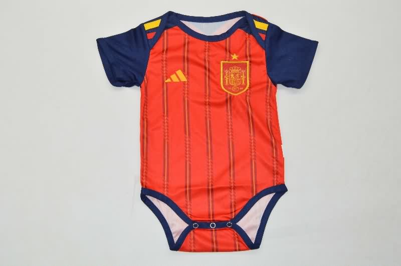 AAA(Thailand) Spain 2026 World Cup Home Baby Soccer Jerseys AAA(Thailand) Spain 2026 World Cup Home Baby Soccer Jerseys