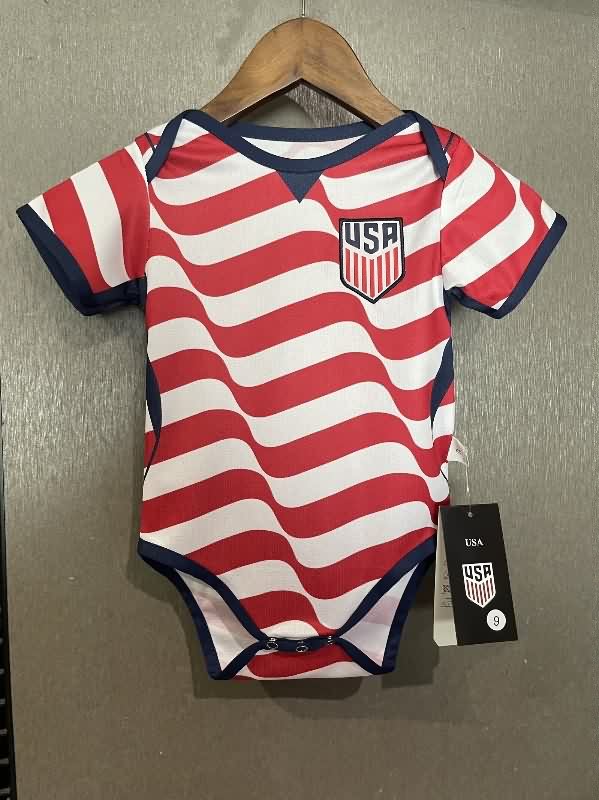 AAA(Thailand) USA 2026 Home Baby Soccer Jerseys AAA(Thailand) USA 2026 Home Baby Soccer Jerseys
