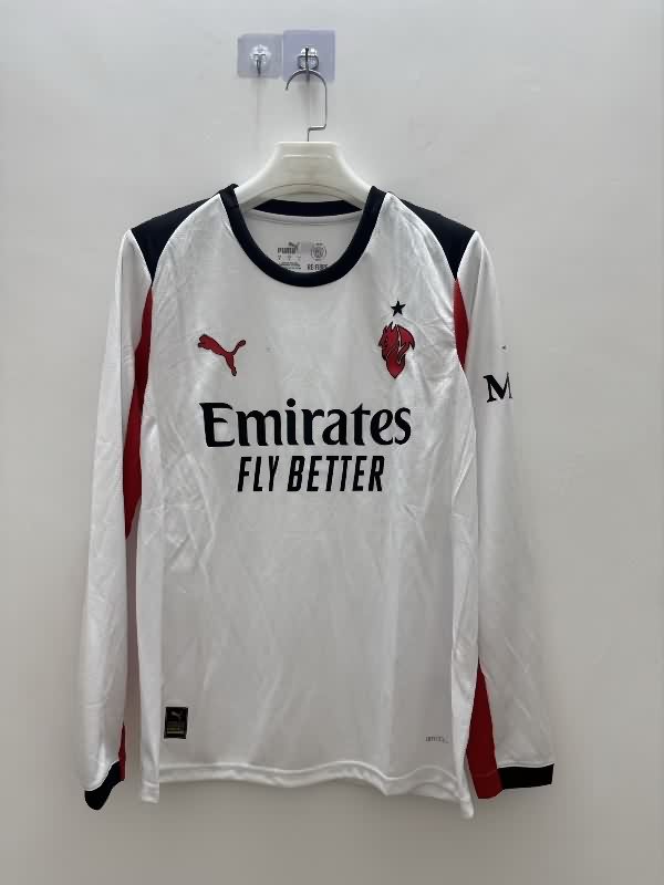 AAA(Thailand) AC Milan 25/26 Away Long Sleeve Soccer Jersey AAA(Thailand) AC Milan 25/26 Away Long Sleeve Soccer Jersey
