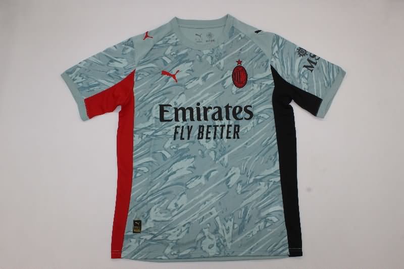 AAA(Thailand) AC Milan 25/26 Goalkeeper Grey Soccer Jersey AAA(Thailand) AC Milan 25/26 Goalkeeper Grey Soccer Jersey