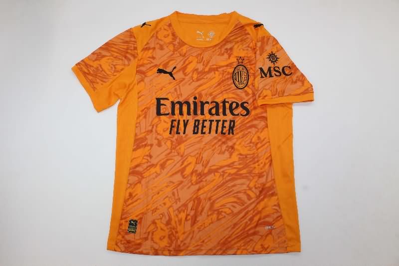 AAA(Thailand) AC Milan 25/26 Goalkeeper Orange Soccer Jersey AAA(Thailand) AC Milan 25/26 Goalkeeper Orange Soccer Jersey