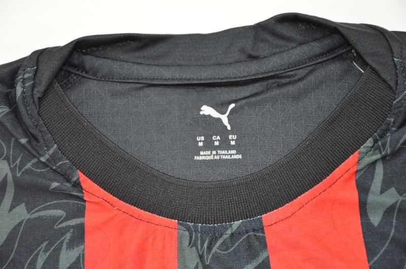 AAA(Thailand) AC Milan 25/26 Home Long Sleeve Soccer Jersey (Player)